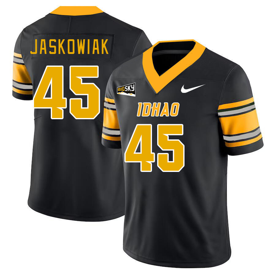 Men-Youth #45 Mitchel Jaskowiak Idaho Vandals 2023 College Football Jerseys Stitched-Black